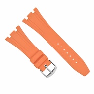 Ewatchparts 26MM AP RUBBER BAND STRAP COMPATIBLE WITH AUDEMARS PIGUET 15400 ROYAL OAK OFFSHORE ORANG