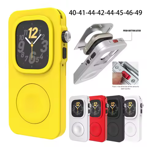 Aluminum Watch dial Case for Apple Watch 11 10 9 8 7 6 5 SE Protective Case Support Iwatch Expands I
