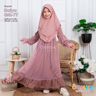 SYARI HIJAB SET CUTETRIK GAMIS CLOTHES FOR MUSLIM GIRLS BEAUTIFUL PINK BROCADE 2 3 4 5 6 7 8 YEARS L