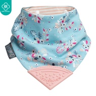 Cheeky Chompers Neckerchew Teething Dribble Bib - Botanical Bloom