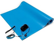 Bertech ESD Mat Kit (Made in USA), 30 Inches Wide x 30 Inches Long x 0.094 Inches Thick, Blue, Inclu