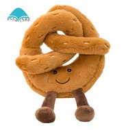 Cute Plush Alkaline Water Knot Bread Toy Stuffed Food Bread Soft Doll Birthday Cute Plush Interactiv