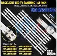 BACKLIGHT TV SAMSUNG UA43T6500 UA43M5000 UA43M5200 UA43M5050 UA43J5000 UA43M5100 UA43J5020 UA43J5050 UA43J5202 UA43J5200 UA 43T6500 43M5050 43M5000 43M5100 43J5050 43J5200 43J5202 43J5020 43J5000 43M5200 UA43M5100AK 43M5100AK UA43M5100AKPXD 43M5100AKPXD