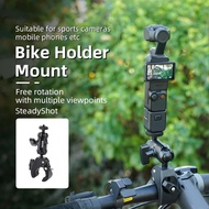 Motor Bike Bicycle Mount Holder For DJI OSMO Pocket 3 Clip Base Mount Adapter Expansion Module Handlebar Mount Bracket Base