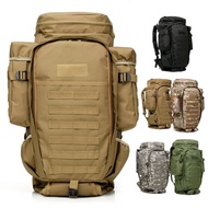 【MirthLane】 Outdoor Combined Backpack 70l Large Multifunction Rucksack Men Travel Trekking Tactical 