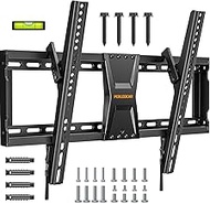 Perlegear TV Wall Bracket for Most 37–82 inch LCD LED 3D Plasma TVs up to 60kg, Slim Tilt TV Bracket