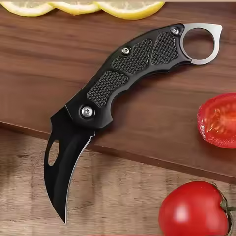 Tactical Folding Karambit Knife for Outdoor Camping Hunting Survival EDC Pocket Tool Sharp Tiger Cla