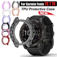 Soft TPU Protector Case For Garmin Fenix 7S 7 7X Smart Watch Protector Frame Cover Bumper Shell Feni