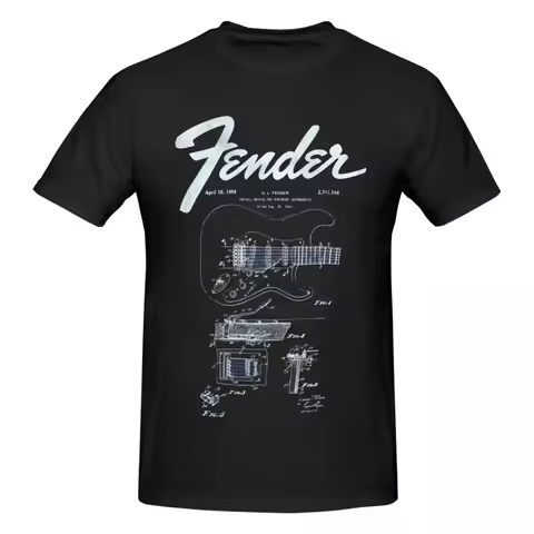 Fender The Original Telecaster Guitar Schematic Trending T Shirts Graphic Y2K Idea Tees Mens Women T