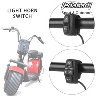 EDANAD Light Horn Switch Tool Electric Bike Scooters Motorcycle Tricycle Frontlight Cruise