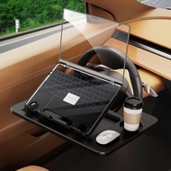 Hipacool Portable Car Laptop Computer Desk Mount Stand Car Steering Wheel Foldable Adjustable Tray B