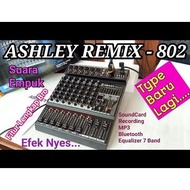 Mixer 8 Channel Ashley Remix 802 Remix-802 Bluetooth Soundcard Efek