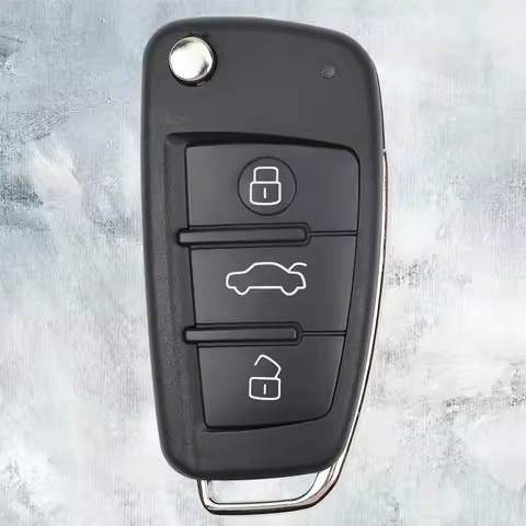 Zz For Audi Replacement Folding Flip Remote Car Key Shell Fob Case For Audi A2 A3 A4 A6 A6L A8 TT Q7