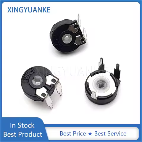 10PCS Spanish Potentiometer PT10 B1K 2K2 4K7 5K 10K 20K 22K 50K 100K 200K 470K 500K 1M Horizontal Ar