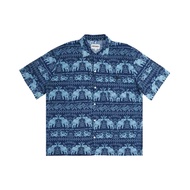 เสื้อ MAHANAKHON Elephants Printed Hawaii Shirt - สีกรมท่า