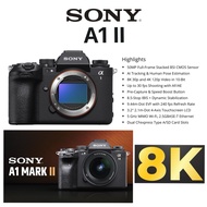 SONY MALAYSIA WARRANTY SONY A1 II A1 MARK II 50MP FULL FRAME STACKED BSI CMOS SENSOR 8K VIDEO RESOLU