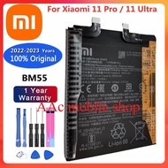 2023ปี100% แบตเตอรี่เดิมสำหรับ Xiaomi Mi 11 Mi11 Lite / 11 Pro / 11 Ultra BP42 BM4X BM55เปลี่ยนแบตเต