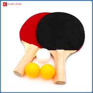 2pcs table tennis racket with 3 balls Beginner friendly table tennis racket set