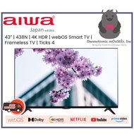 AIWA 43" inch WS-438N Frameless 4K HDR WebOS Smart TV | FREE Digital Antenna + Set Up + 3Yrs Warranty