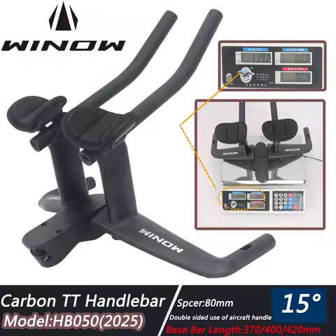 Winow TT Carbon Handlebar Aero Handlebar Integrated Carbon for TT Bike Carbon time trial handlebar T
