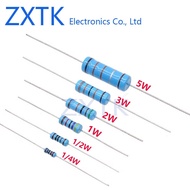 CHIP IC 100PCS 1/4W Metal Film Resistor 1% 1K-910K 1M-22M Ohm 1.5K 2K 3K 5K 19K 24K 30K 43K 100K 130