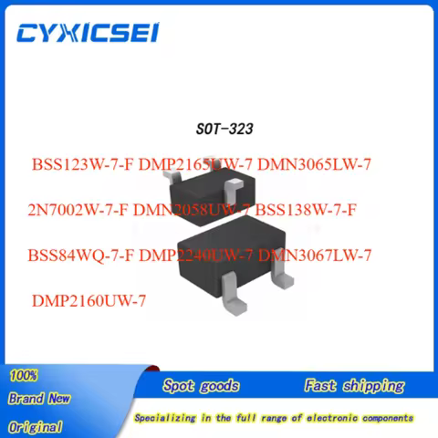 100piece BSS123W-7-F DMP2165UW-7 DMN3065LW-7 2N7002W-7-F DMN2058UW-7 BSS138W-7-F BSS84WQ-7-F DMP2240