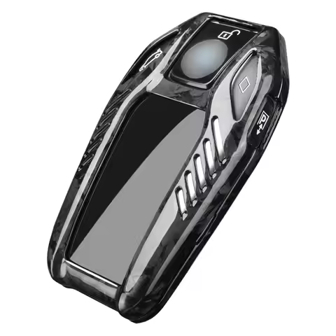 Carbon Fiber Key Fob Cover For BMW 5 6 GT 7 730Li 740 740Li 750Li 760Li i8 X3 X4 X5 X6 X7 Smart Disp