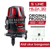 Taffware Mesin Self Leveling 5 Line Laser Red Beam Infrared - Laser Alat Tukang Bangunan Waterpass L