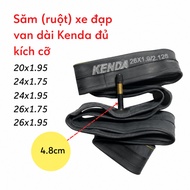 Genuine Kenda Bicycle Tube Valve Length 20/24/26 Inch - Size 20x1.95, 24x1.75, 24x1.95, 26x1.75, 26x