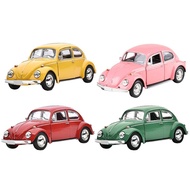 Retro Volkswagen Beetle Alloy Car Model, Pull Back Action Toy For Kids, Classic Vintage E5e4