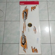 striping sticker beat karbu orange set L  R ORI AHM  871X0-KVY-960ZF