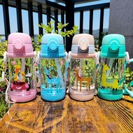 500ml Kids Water Sippy Cup Creative Cartoon Baby Feeding Cup with Straws Leakproof Water Bottle Outdoor Portable Children's Cups