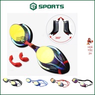 360 Degree Folding Swimming Goggles - Foldable Swimming Goggles for Men and Women - 3 Size Adjustabl