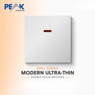 [ PEAK ] Edel Series Double Pole Switch | 20A DP Switch | 45A DP Switch | Water Heater Aircond