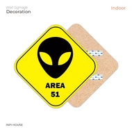Bedroom wall decor - bedroom wall decoration - area 51 wall decoration - decoration