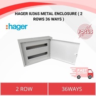 HAGER IU36S METAL ENCLOSURE ( 2 ROWS 36 WAYS )