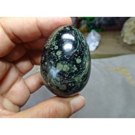 Natural Sparrow Eye Stone Polished Egg with Base 〈 90g 〉 → FG984