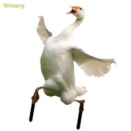 Winu Functional Geese Shape Garden Stakes Geese Figurines Acrylic Garden Stakes for Festival Decorat