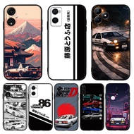 for OPPO A5i Pro A5 A5X cartoon Anime Initial D Cars Casing 5Y22 Black TPU Soft Silicone Phone Case