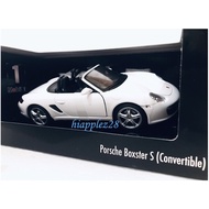 1:24 Porsche Boxster S (Convertible) WHITE BLUE Mobil1 Collection's Series