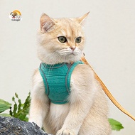 [Calager]  Y-shaped Cat Harness Escape Proof Cat Harness Soft Breathable Cat Harness Vest with Leash