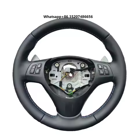 Upgrade M Sport Style Leather Steering Wheel for E92 M3 E87 E90 E91 E93 X3 E83 X5 E70 E71 M3 M5 Cust