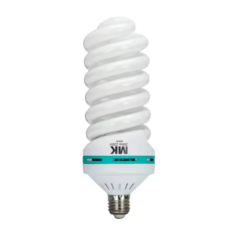 200W 5500K E27 220V CFL Blub for Photographic Softbox Studio Lighting Equipment 92% CRI