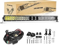 Auxbeam 32 Inch LED Bar Light 270W Flood Spot Combo LED Light Off Road LED Lights Waterproof 5D PRO 