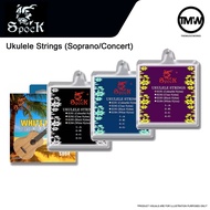 Spock Ukulele Strings Set White Black Clear Colorful Nylon for 21 23 24 inches Concert Ukulele SU04 SU03 SU02 SU01