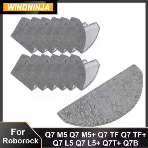 Mop Cloths Parts For Roborock Q7 M5 Q7 L5 Q7B Q7 TF Sweeper Robot Vacuum Cleaner Attachments Mop Pad