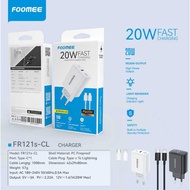 Foomee FR121s-CC C to C / FR121s-CL C to L Charger 1 Port Type-c Fast Charging
