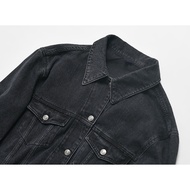 Yi Z CLUB Design Sense Back Beaded Letter Loose Pure Cotton Denim Jacket Jacket Autumn Winter Women'