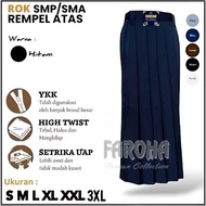 Rok Rempel Putih Sekolah SMP/SMA Rok Rempel FULL Terbaik Kain High Twist