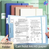 Foldable A4 to A5 Document Folder - Portable Organizer for Art Papers Test Sheets